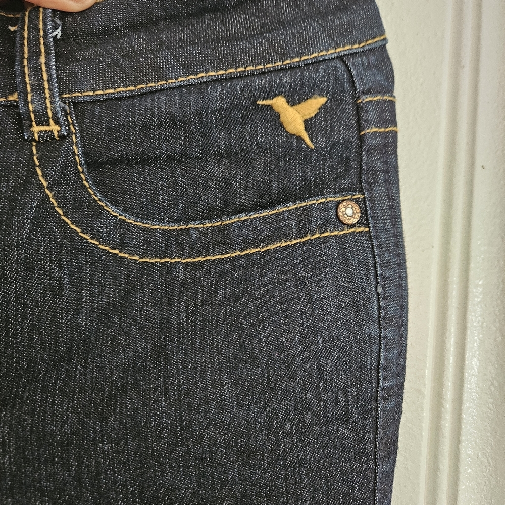 WOMENS MID RISE FLARED LEG JEANS